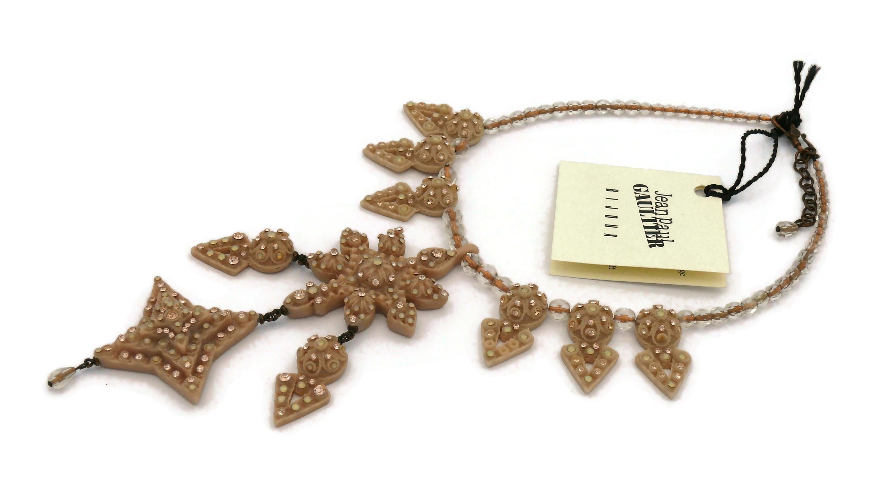 JEAN PAUL GAULTIER Jewelled Resin Pendant Necklace For Sale 1