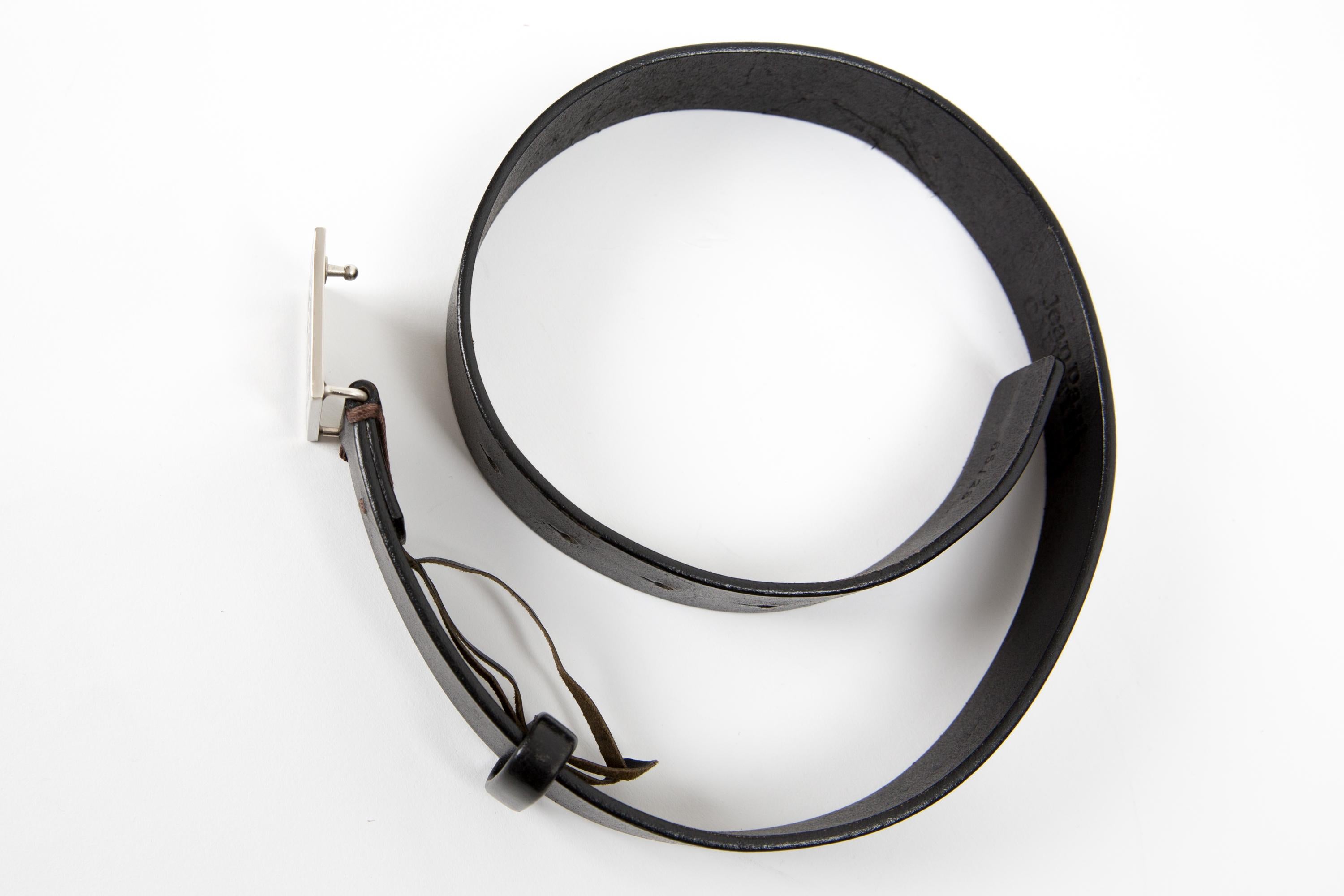 Jean Paul Gaultier JPG Black Belt In Good Condition For Sale In Paris, FR