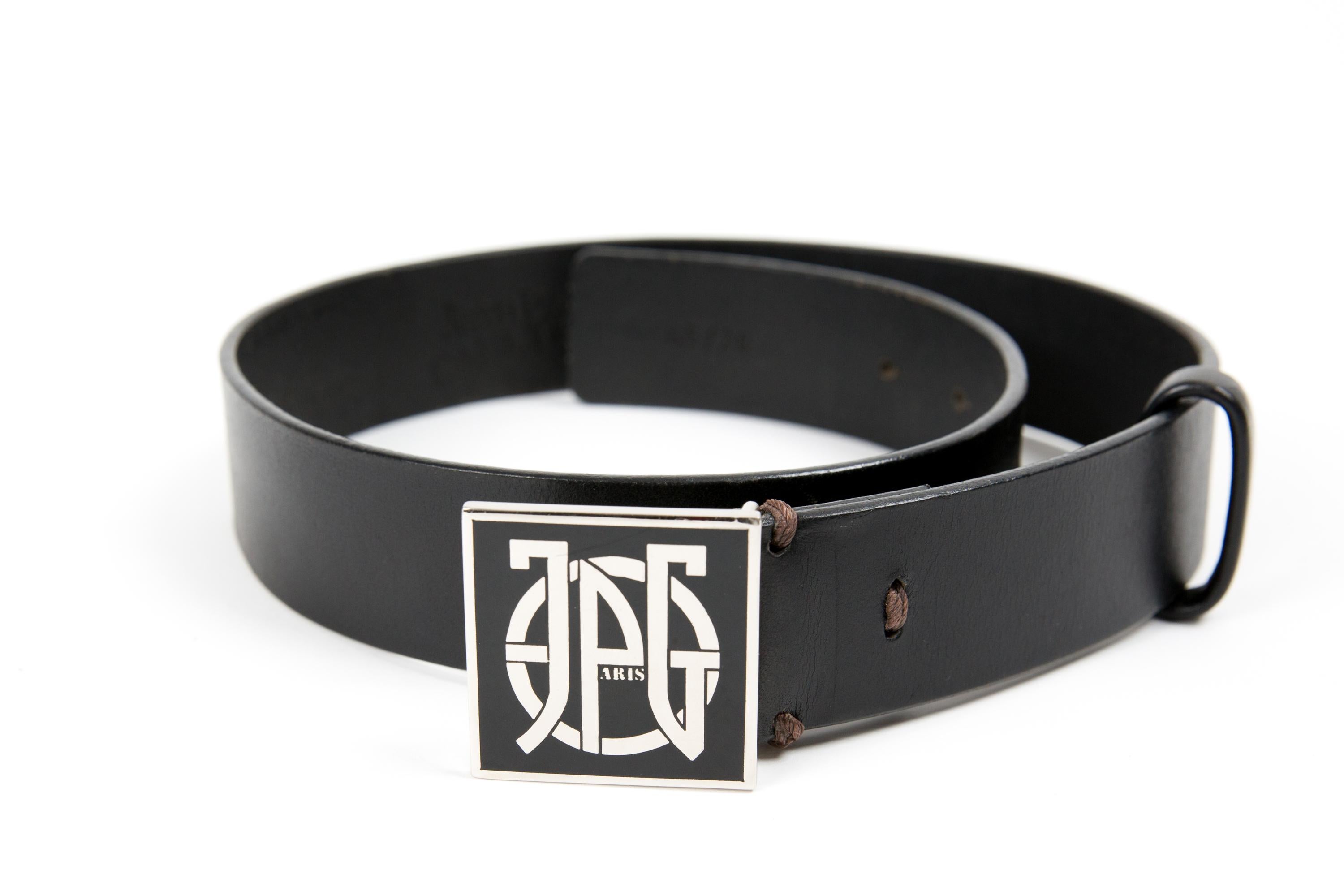 Women's Jean Paul Gaultier JPG Black Belt For Sale