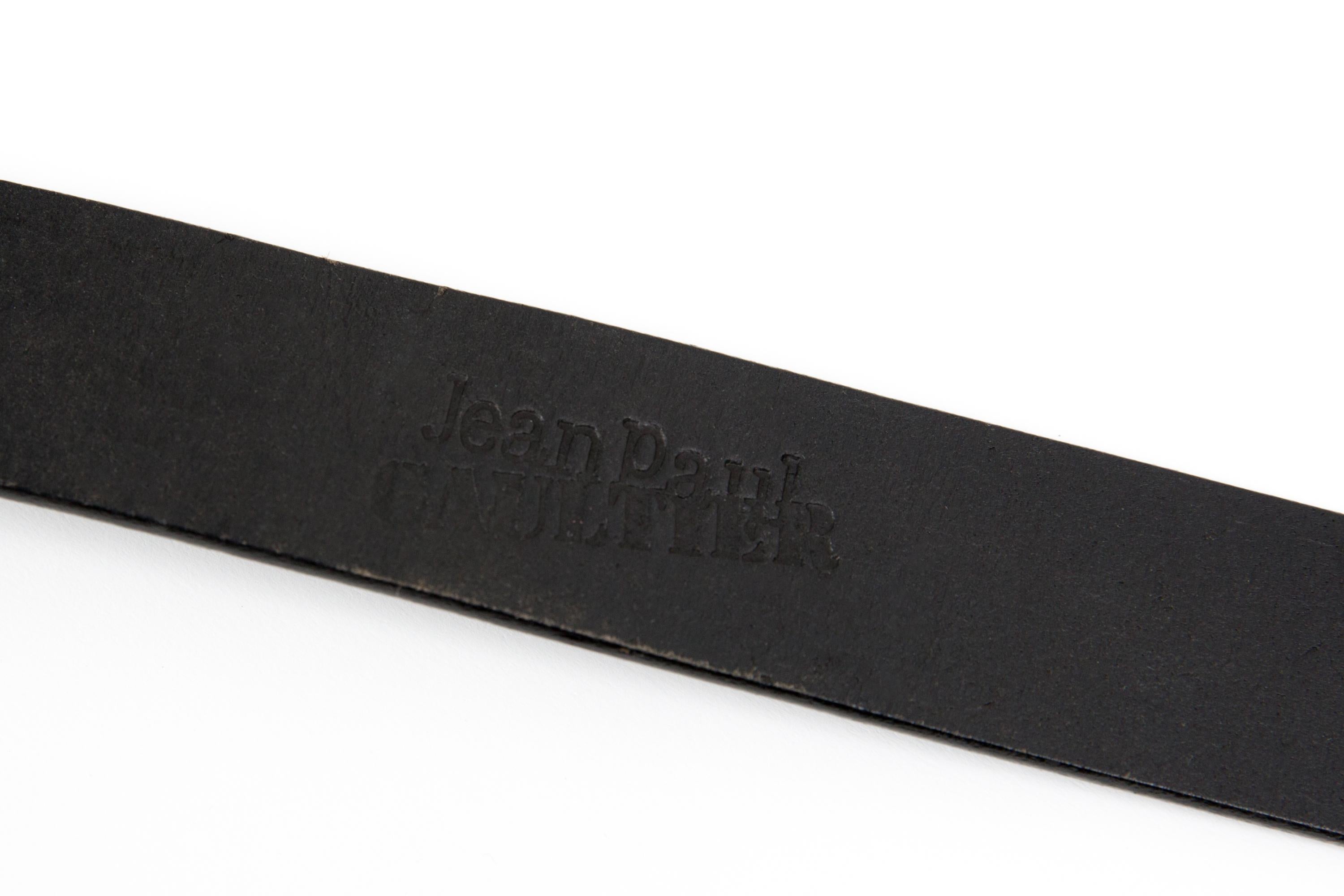 Jean Paul Gaultier JPG Black Belt For Sale 1