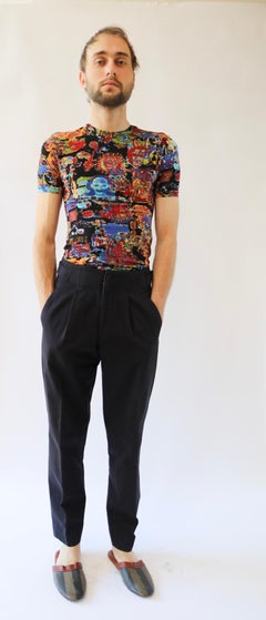 Jean Paul Gaultier JPG Jeans Printed T-Shirt
