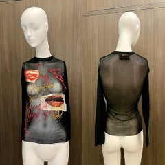 JEAN PAUL GAULTIER JPG vintage mesh long sleeve shirt