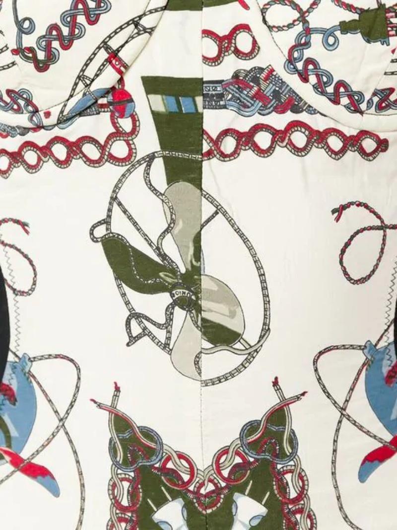 Jean Paul Gaultier Junior Bird Tropical Feather Electrical Mandala Runway Dress For Sale 6