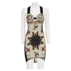 Jean Paul Gaultier Junior - Robe de défilé Mandala à plumes tropicales électriques