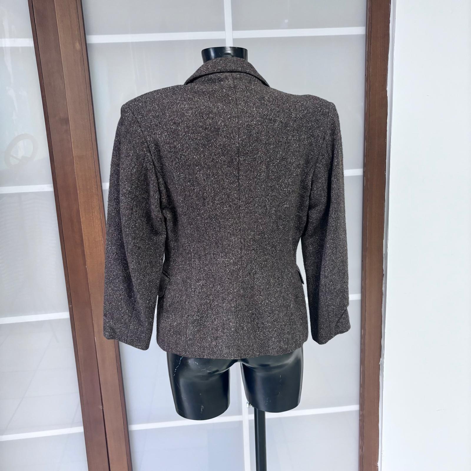 Jean Paul Gaultier 'Junior Gaultier' Blazer de lana marrón - Sastrería Vintage Black en venta