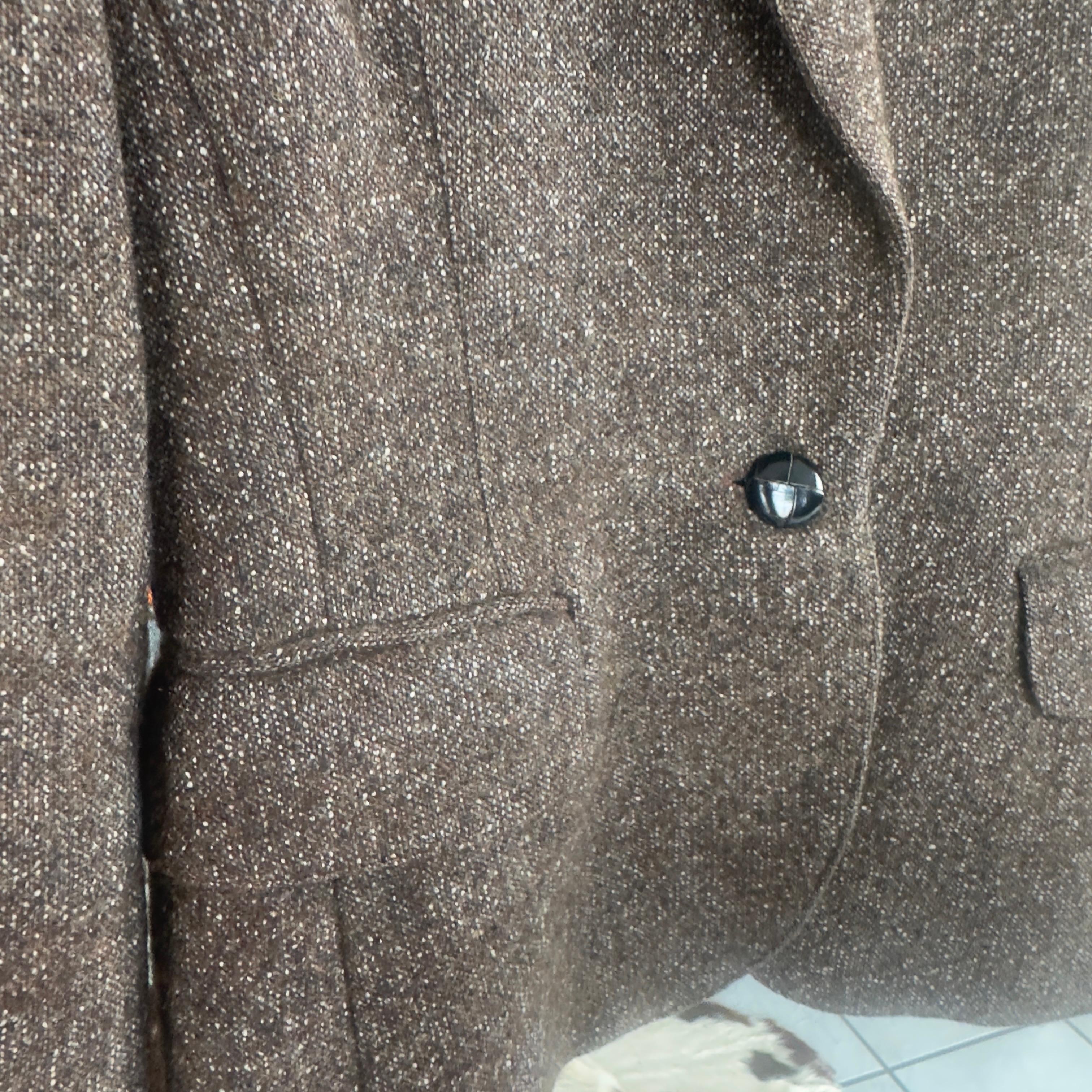Jean Paul Gaultier 'Junior Gaultier' Blazer de lana marrón - Sastrería Vintage en venta 1