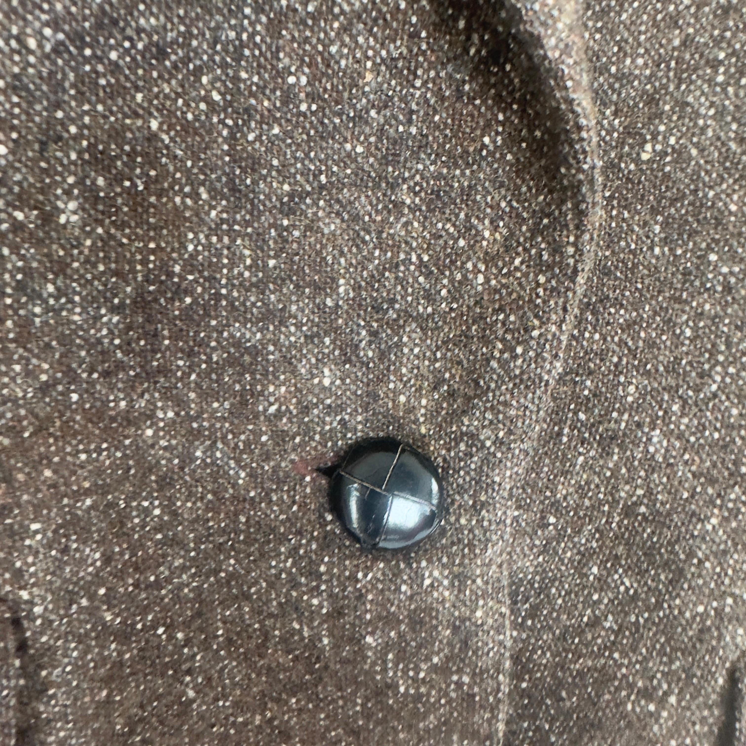 Jean Paul Gaultier 'Junior Gaultier' Blazer de lana marrón - Sastrería Vintage en venta 2