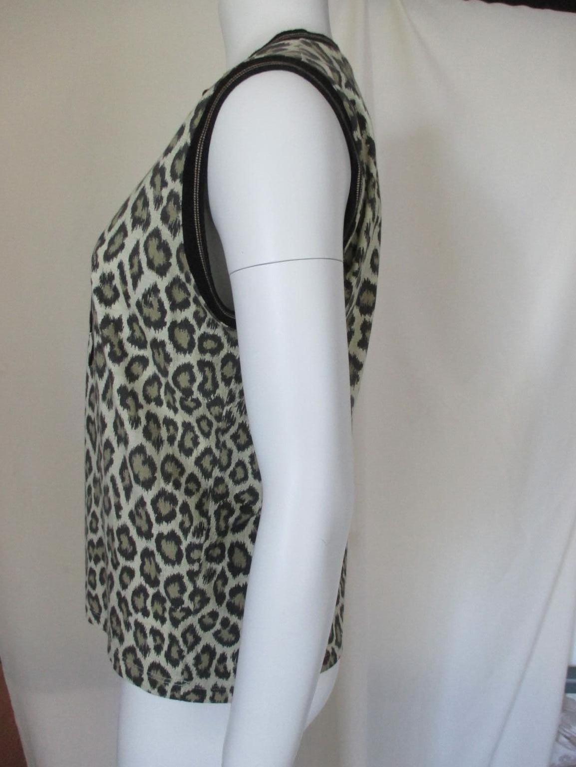 Grigio Jean Paul Gaultier Junior Leopard singlet 1990 in vendita