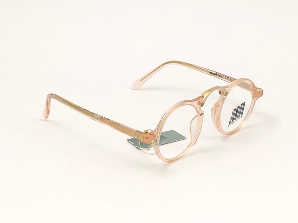 Jean Paul Gaultier Junior Transluzent 57 0271 Rx 90er Jahre  Sonnenbrille, hergestellt in Japan (Beige)