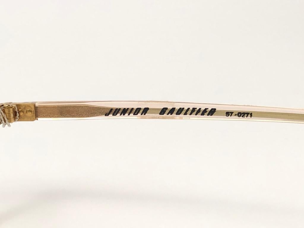 Jean Paul Gaultier Junior Transluzent 57 0271 Rx 90er Jahre  Sonnenbrille, hergestellt in Japan 2