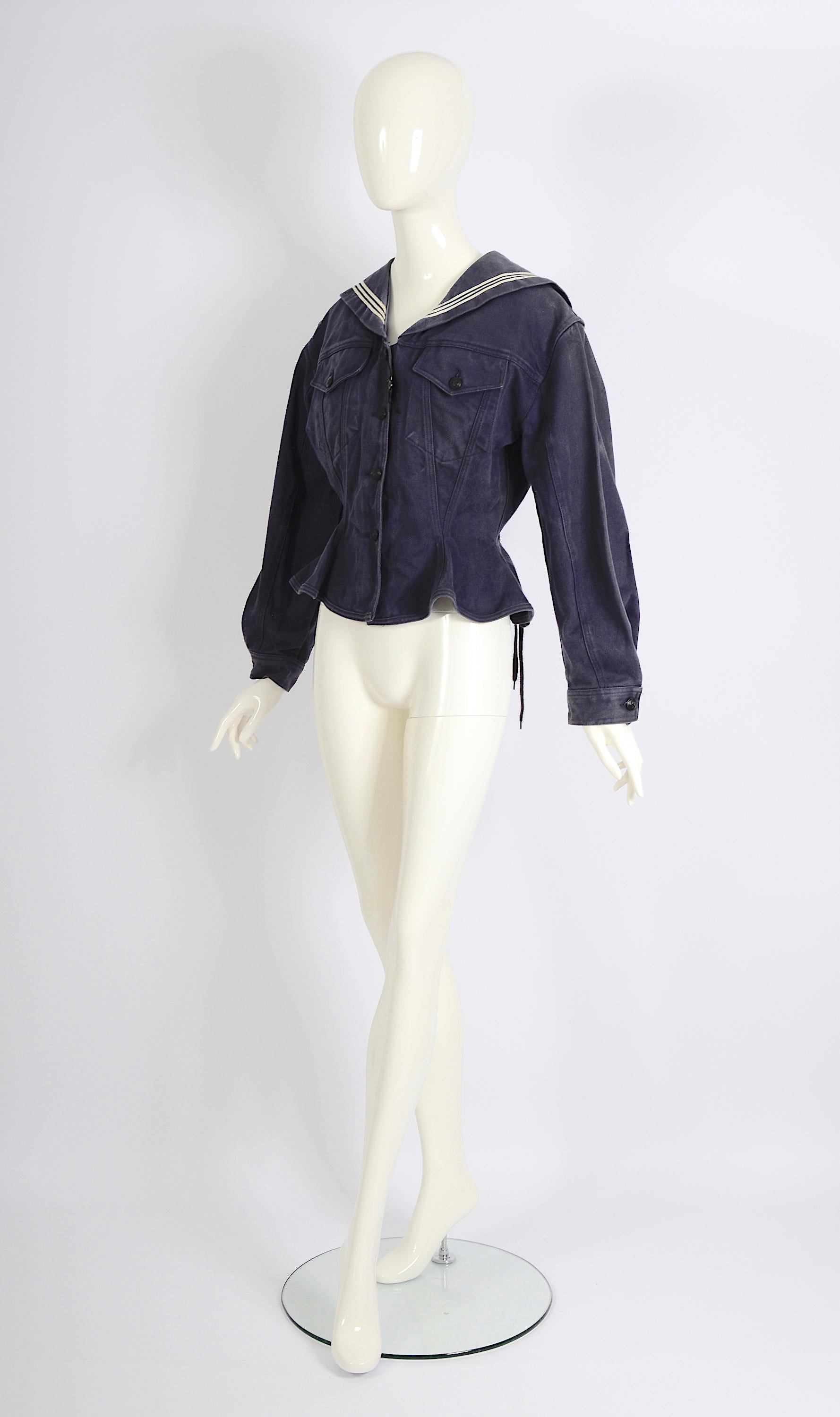 Veste Jean Paul Gaultier junior « Voyages autour du monde en 168 tenues », printemps-été 1989 en vente 7