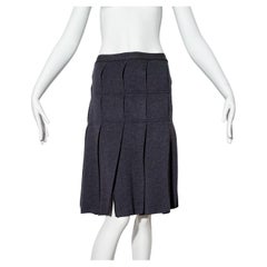 Jean Paul Gaultier Knit Pleated Skirt 