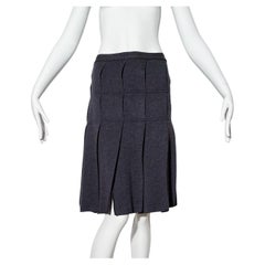 Jean Paul Gaultier Knit Pleated Skirt