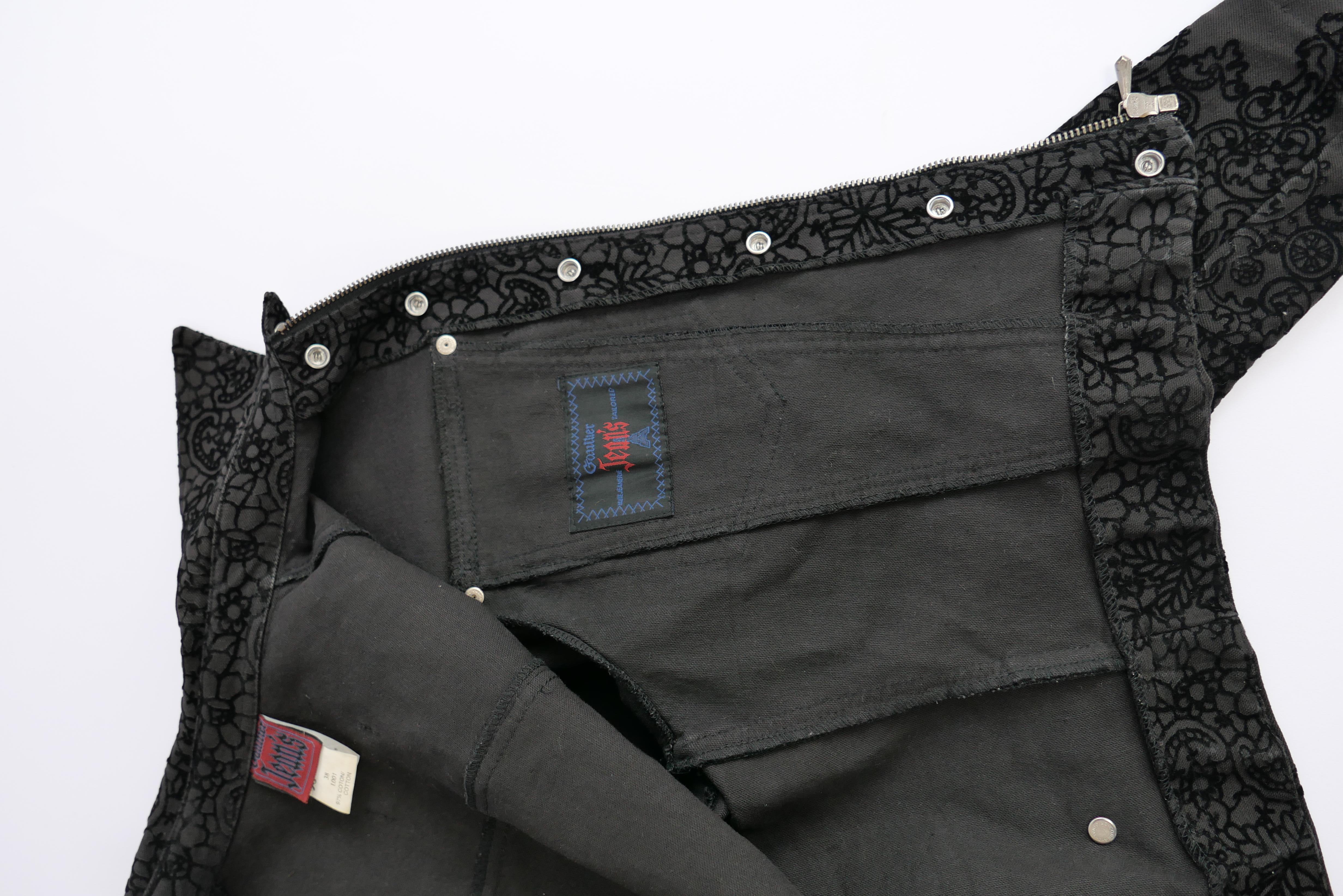 Jean Paul Gaultier Lace Appliqué Printed Jacket  For Sale 3