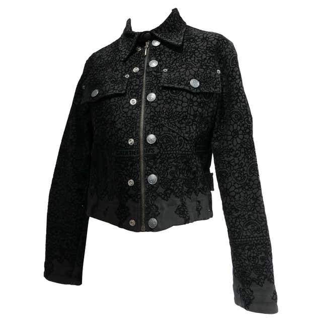 Iconic Jean Paul Gaultier Love Hate Studded Leather Jacket at 1stDibs ...