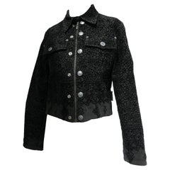 Vintage Jean Paul Gaultier Lace Appliqué Printed Jacket