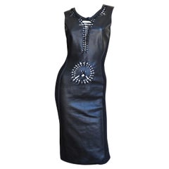 Jean Paul Gaultier Leather Bodycon Dress