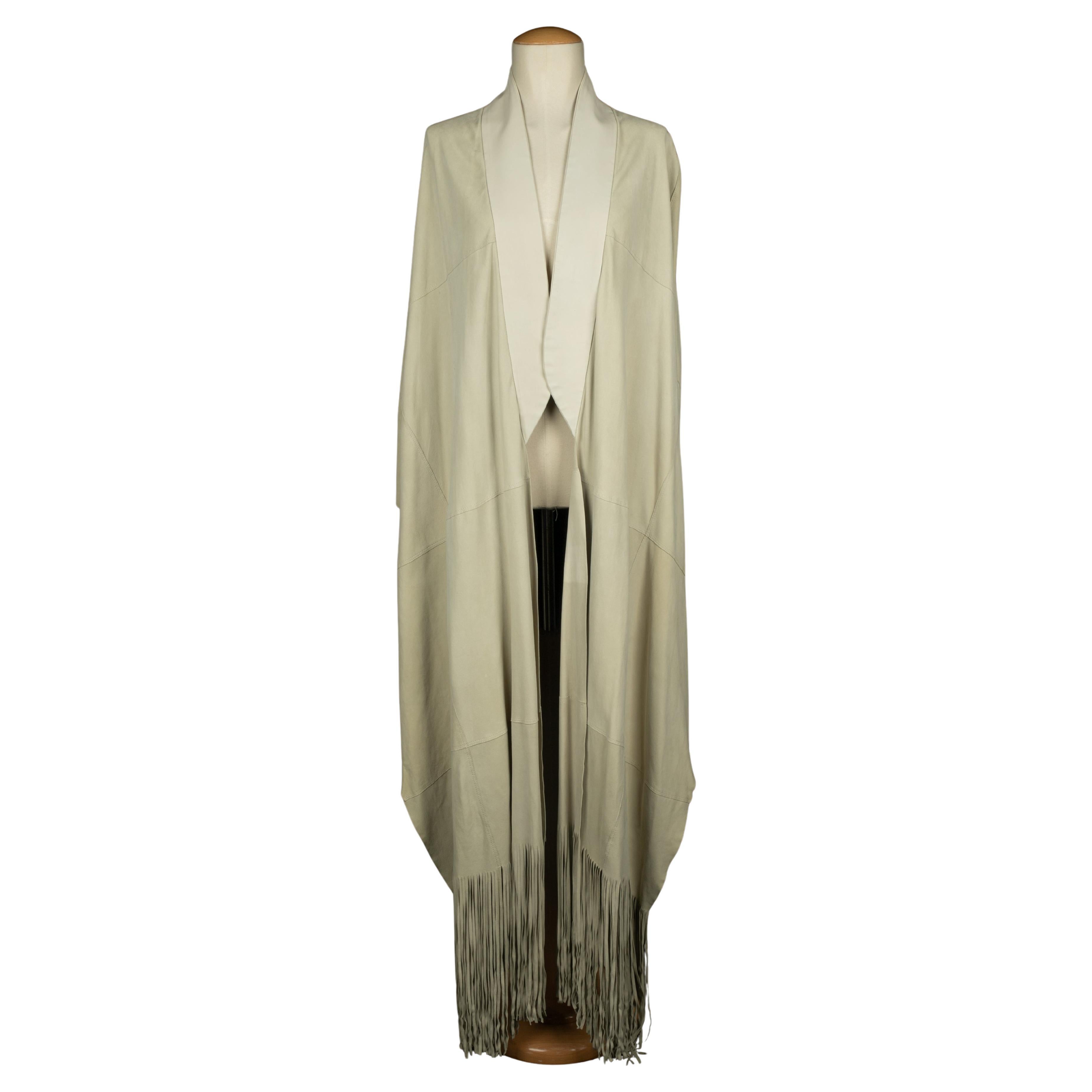 Mantellina in pelle Jean Paul Gaultier in vendita