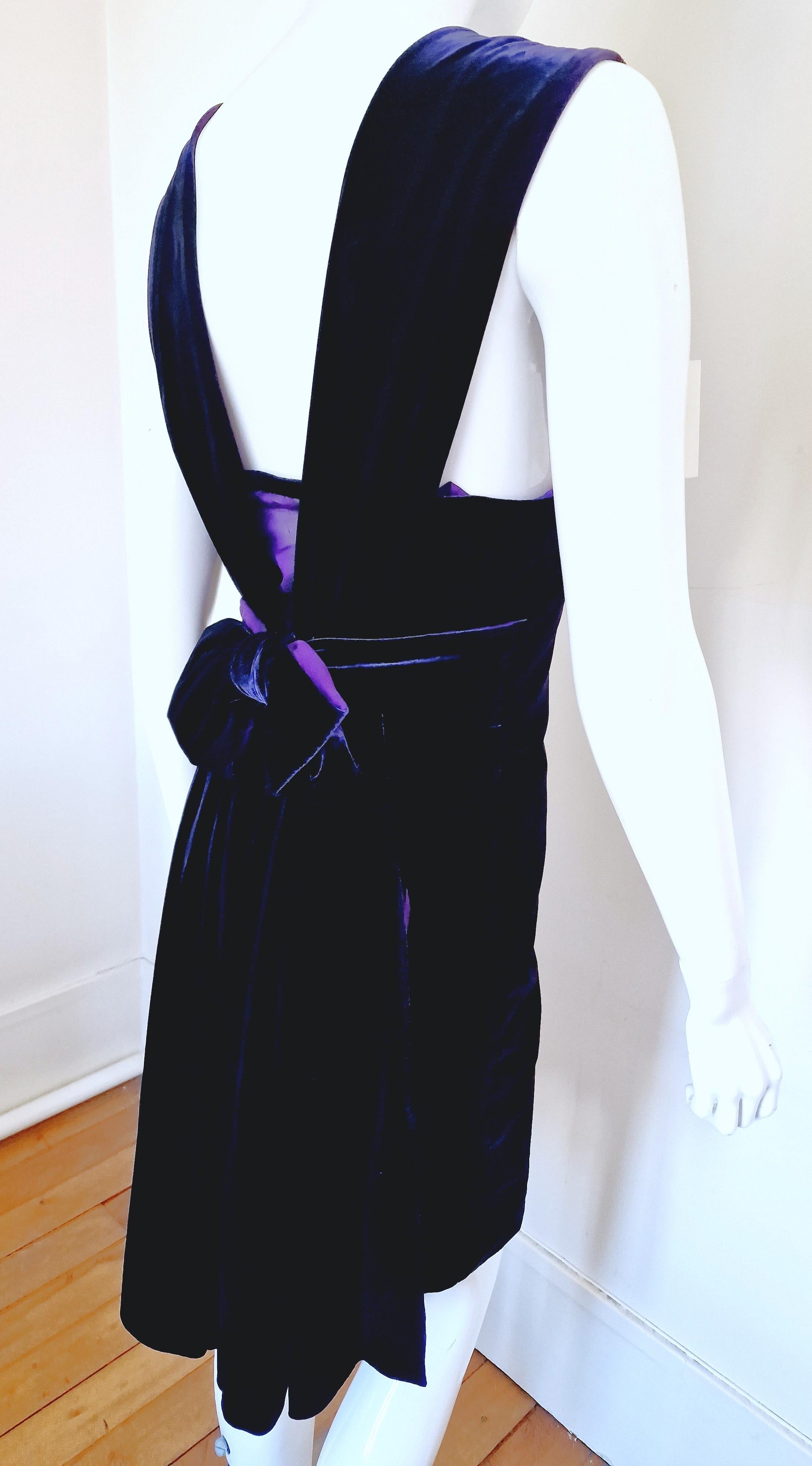 Jean Paul Gaultier Leather Corset Bow Velvet Touch Vintage Medium New Midi Dress For Sale 1