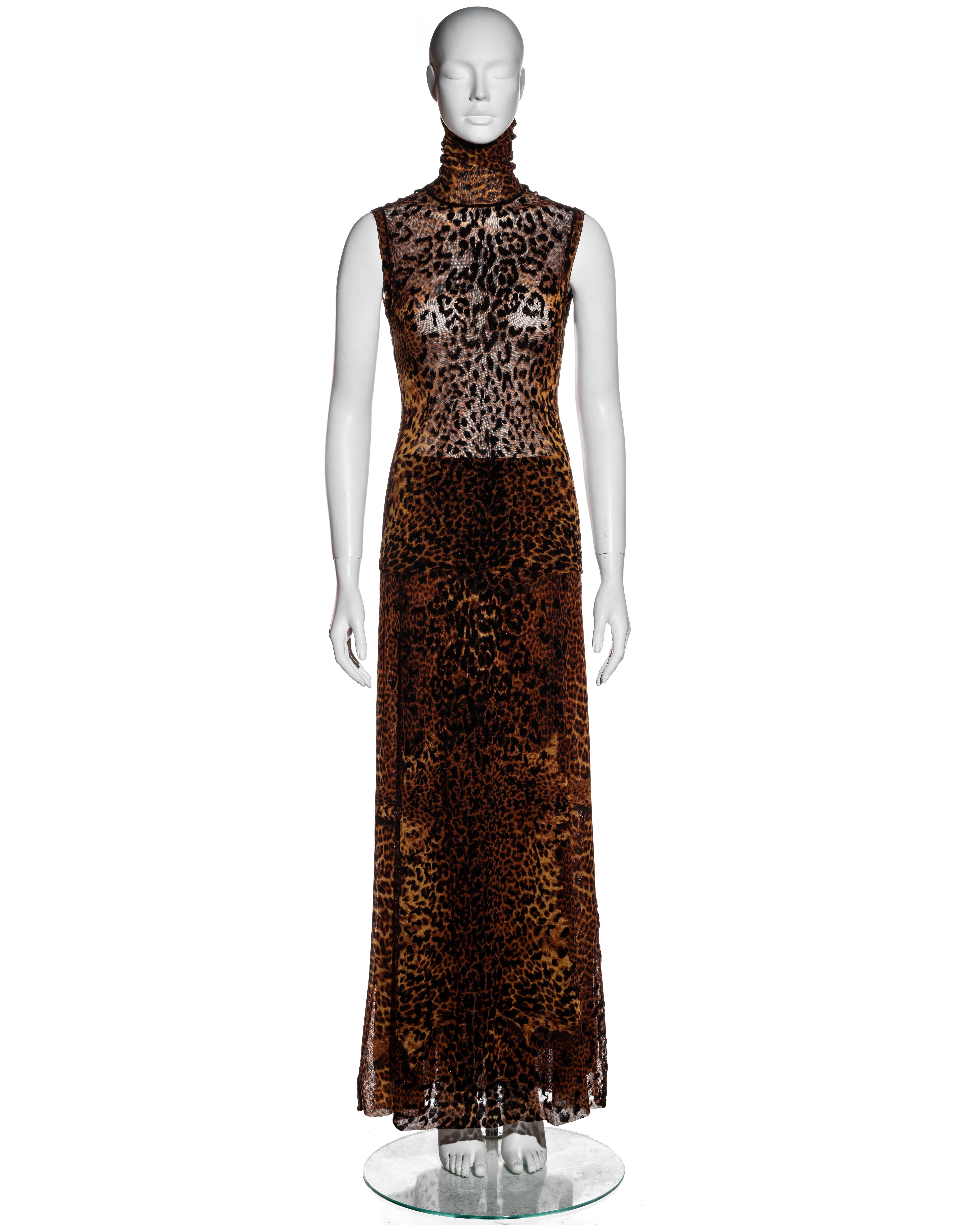 jean paul gaultier leopard dress
