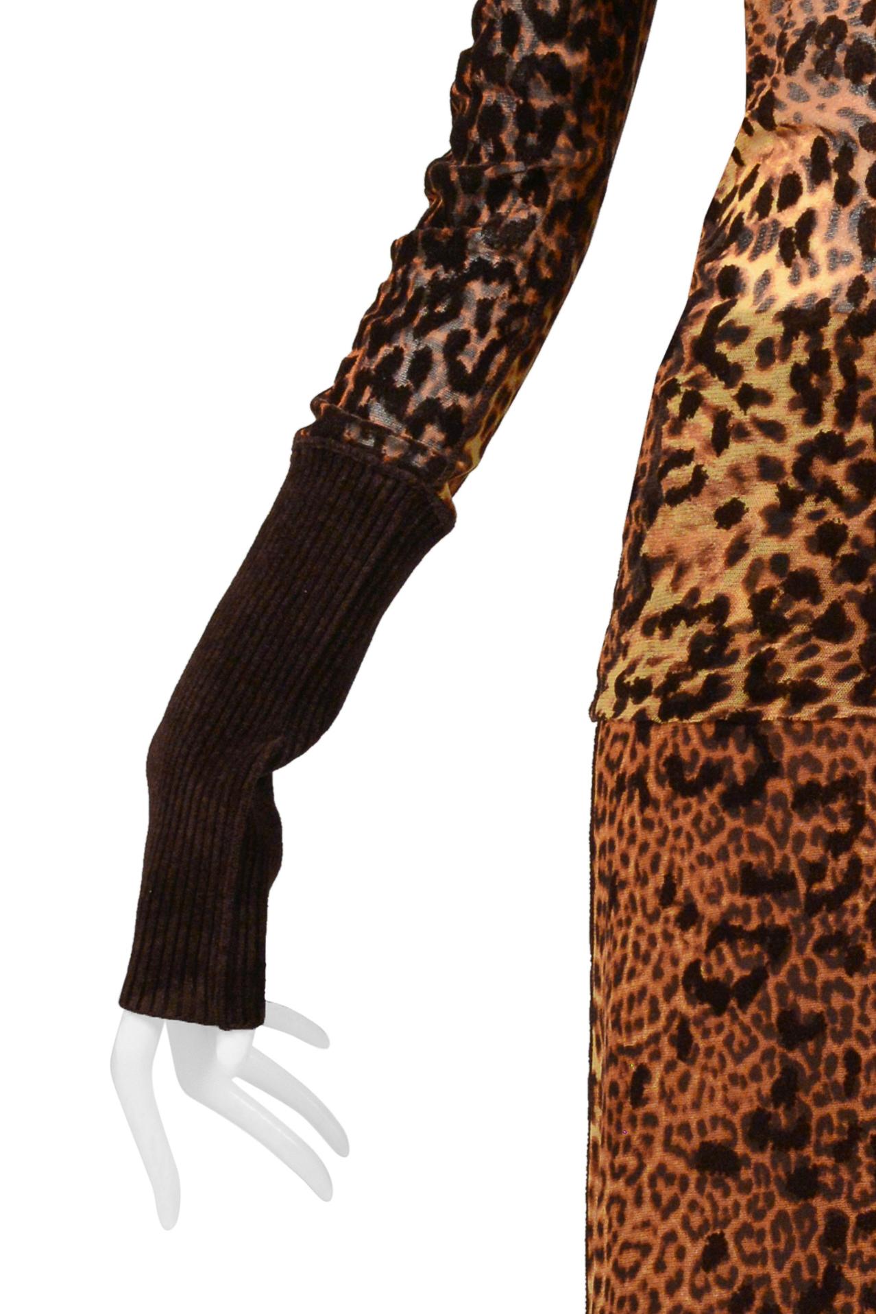 Jean Paul Gaultier Leopard Print Top & Skirt Ensemble 1