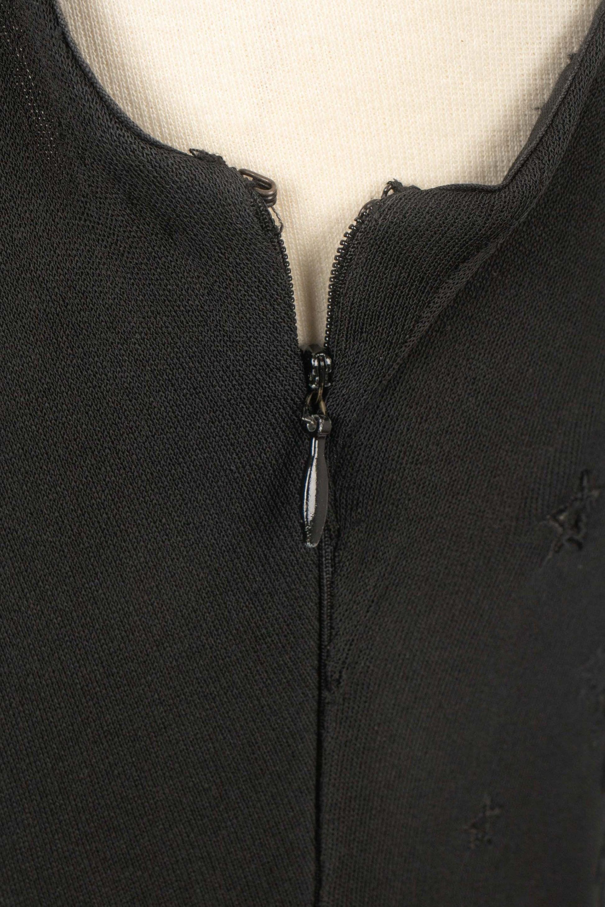 Jean-paul Gaultier Long Black Mesh Dress 6