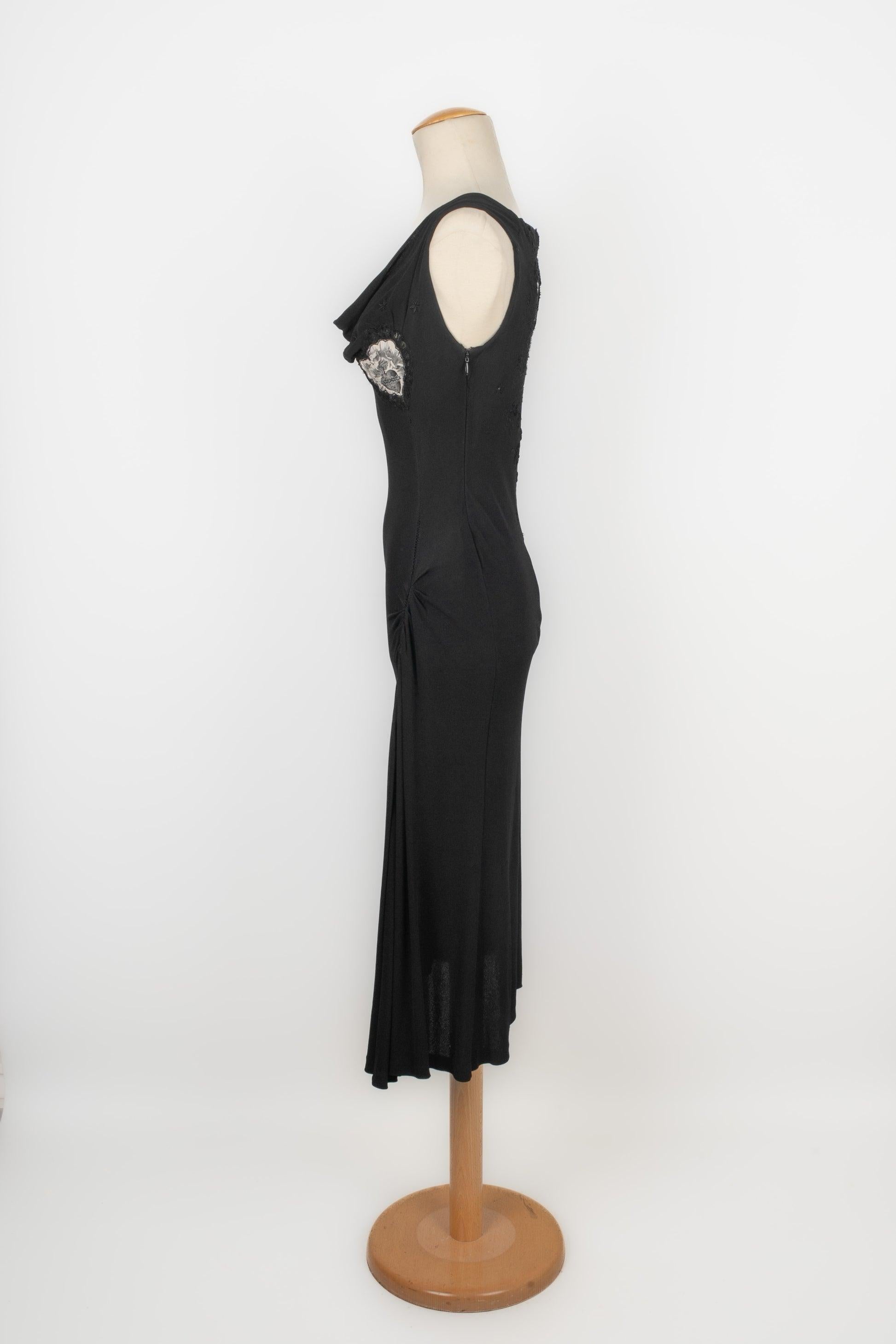 Women's Jean-paul Gaultier Long Black Mesh Dress