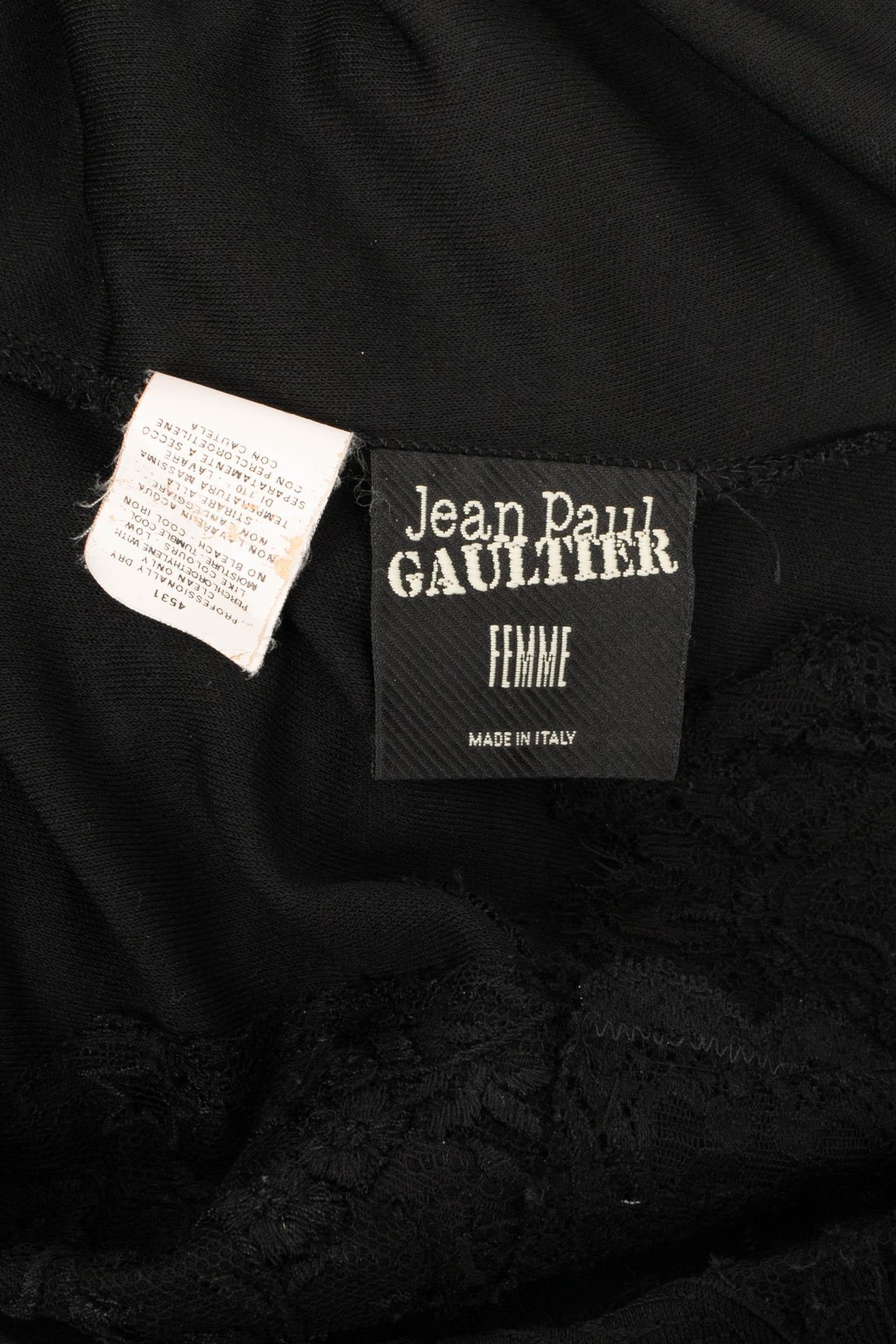 Jean-paul Gaultier Long Black Mesh Dress 5