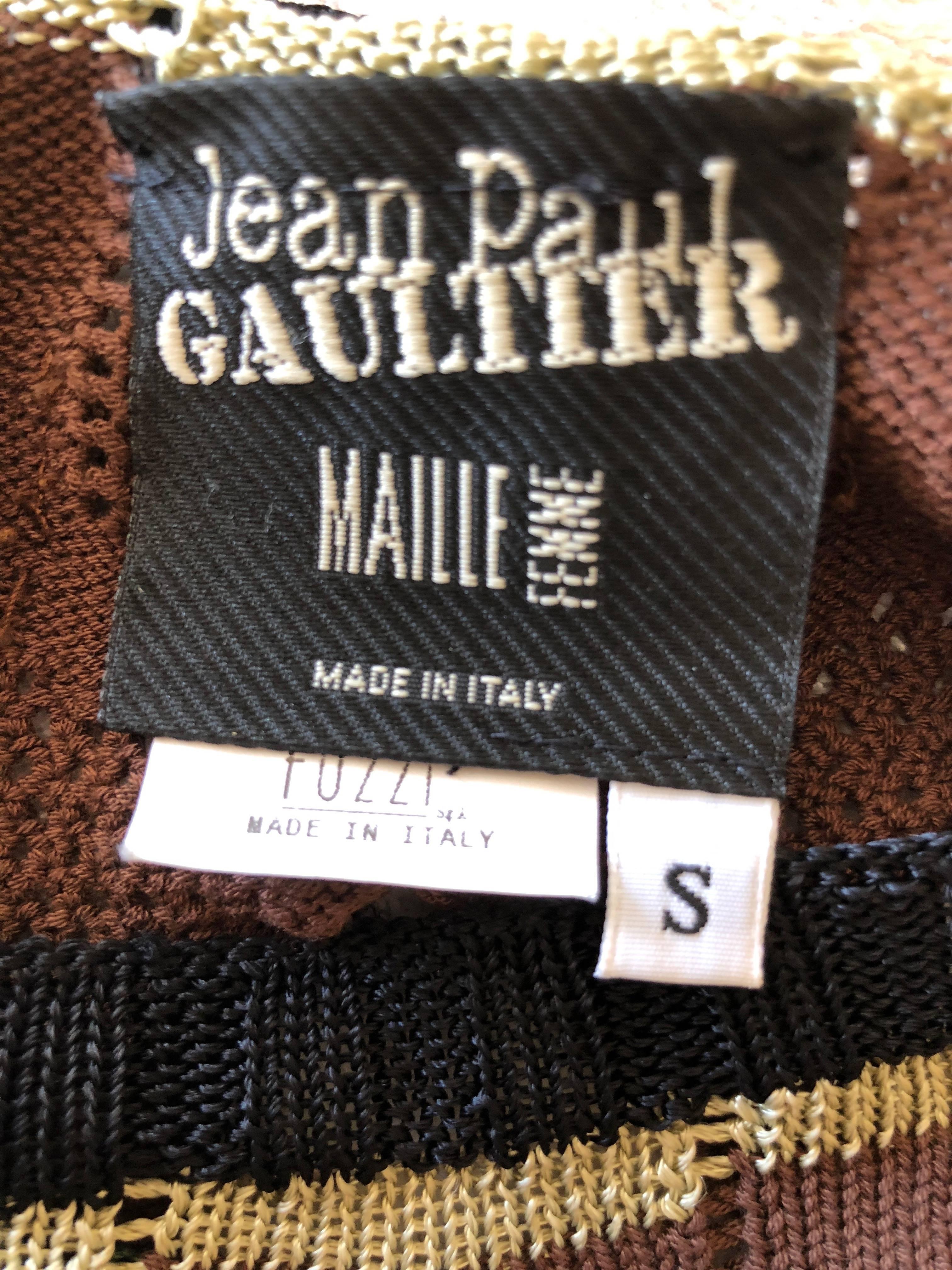 Jean Paul Gaultier Macrame Top with Tassels and JPG Dreamcatcher For Sale 4