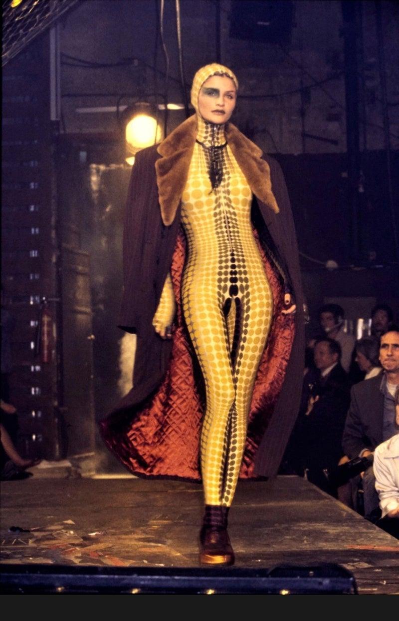Brown Jean Paul Gaultier Mad Max Cyberdot Dress, Fall-Winter 1995-1996