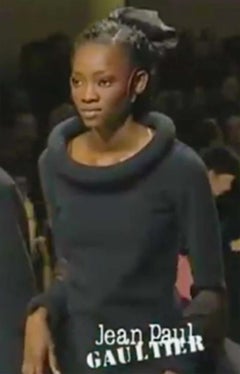 JEAN PAUL GAULTIER Maille F/W 1999 Hoops Knit Dress L