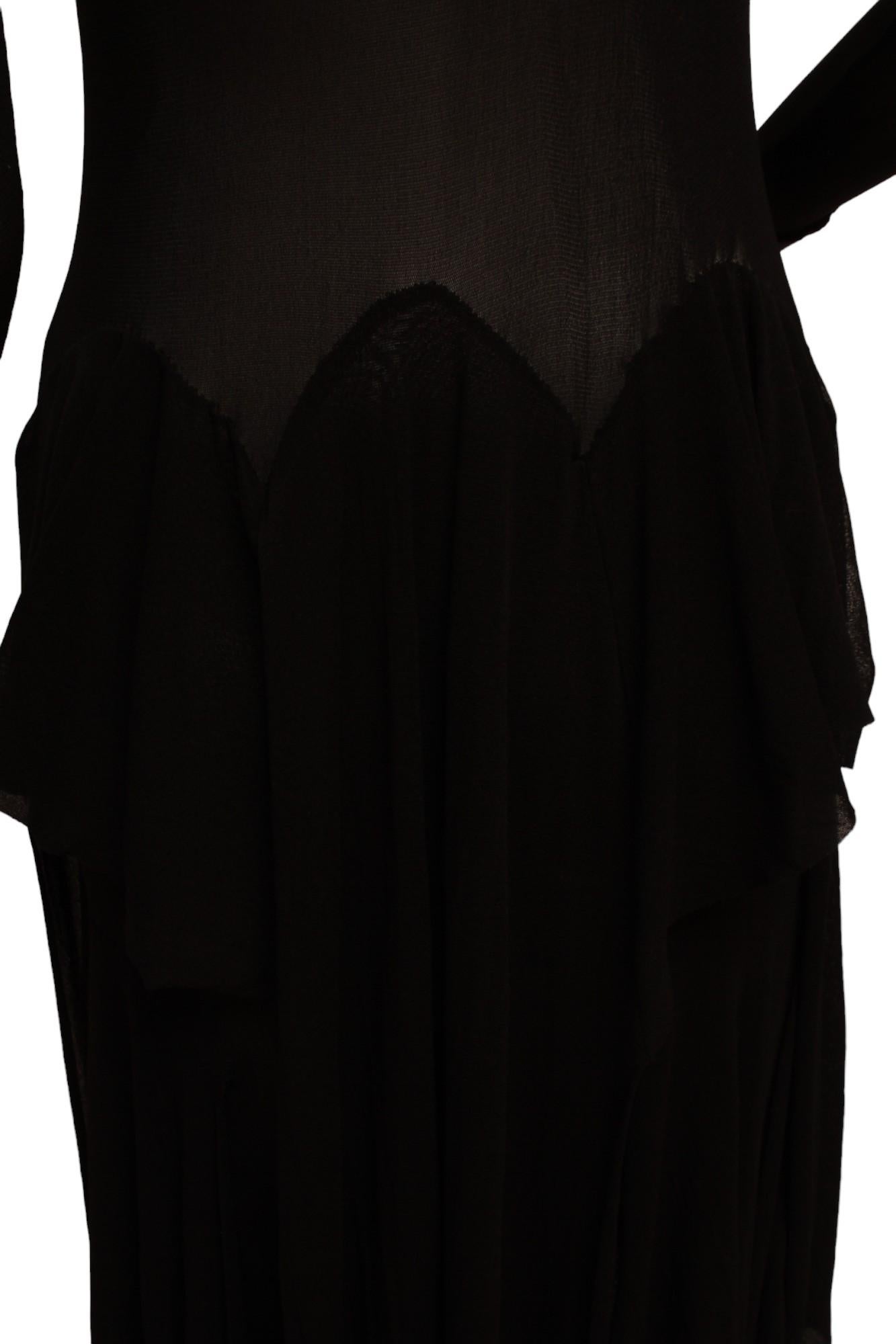 Jean Paul Gaultier Maille Mouchoir Jupe point de mouchoir avec détails en tricot côtelé en vente 10