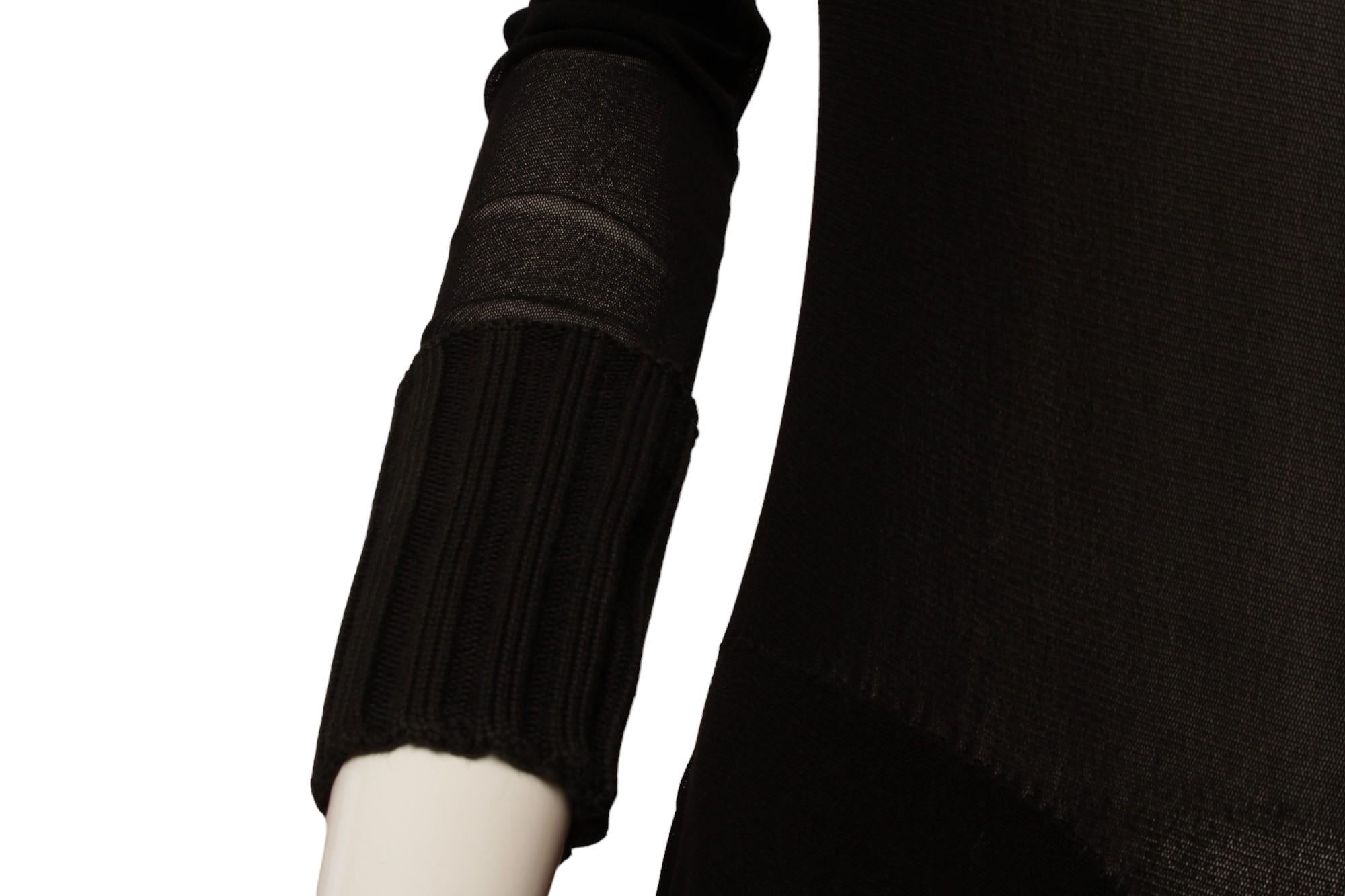 Jean Paul Gaultier Maille Mouchoir Jupe point de mouchoir avec détails en tricot côtelé en vente 11