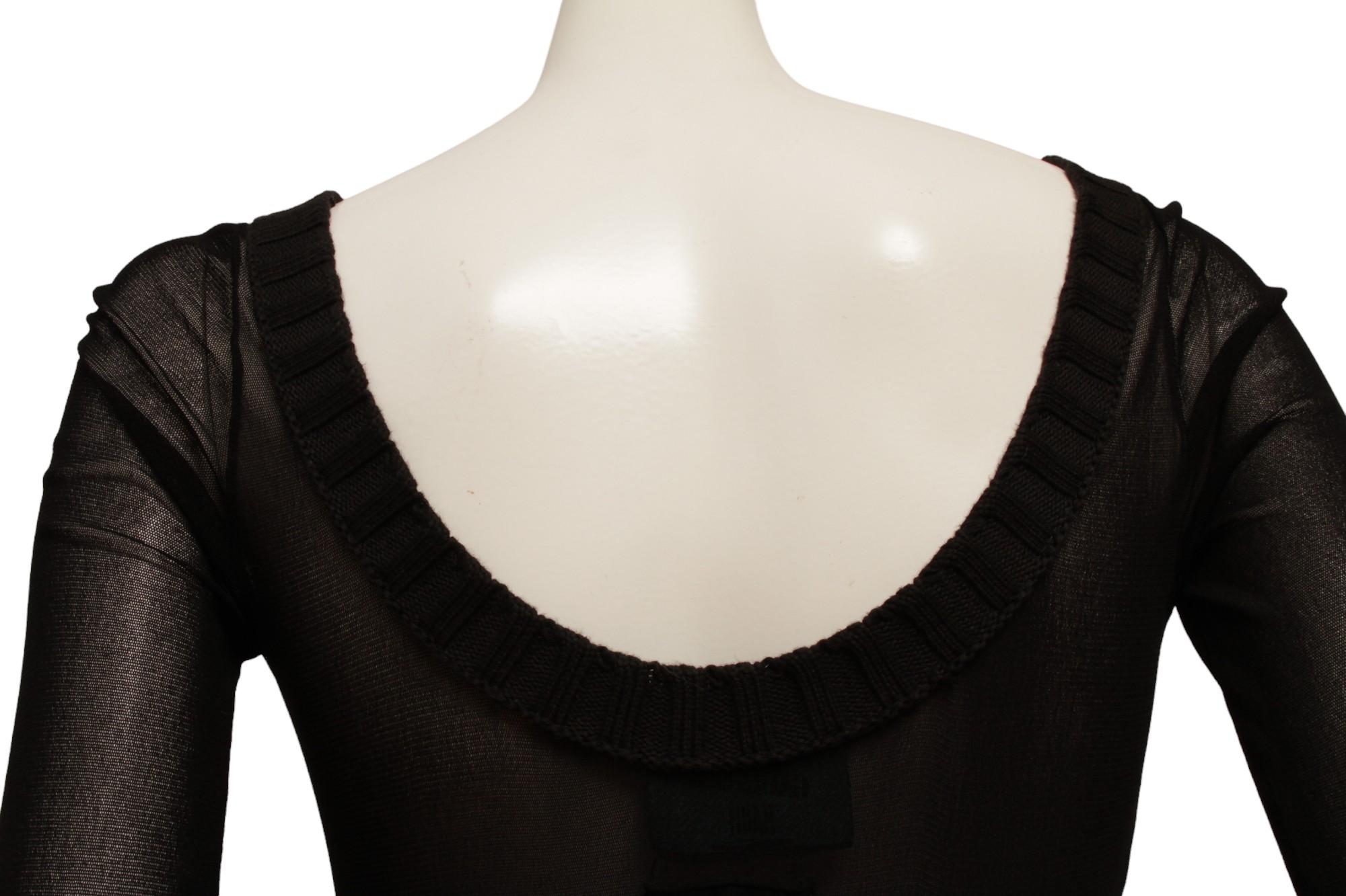 Jean Paul Gaultier Maille Mouchoir Jupe point de mouchoir avec détails en tricot côtelé en vente 3