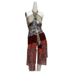 Vintage Jean Paul Gaultier Maille, Mesh stretch Maori inspired convertible pant