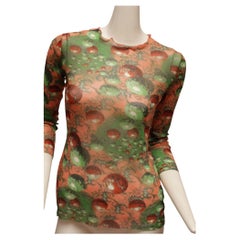 JEAN PAUL GAULTIER, Maille, RARE, 1996 AW, Psychedelic Planetary Mesh Top