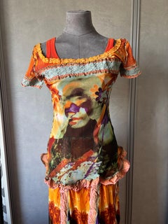 Conjunto estampado de tres piezas «Love Boat» de Jean Paul Gaultier Maille, primavera de 2000