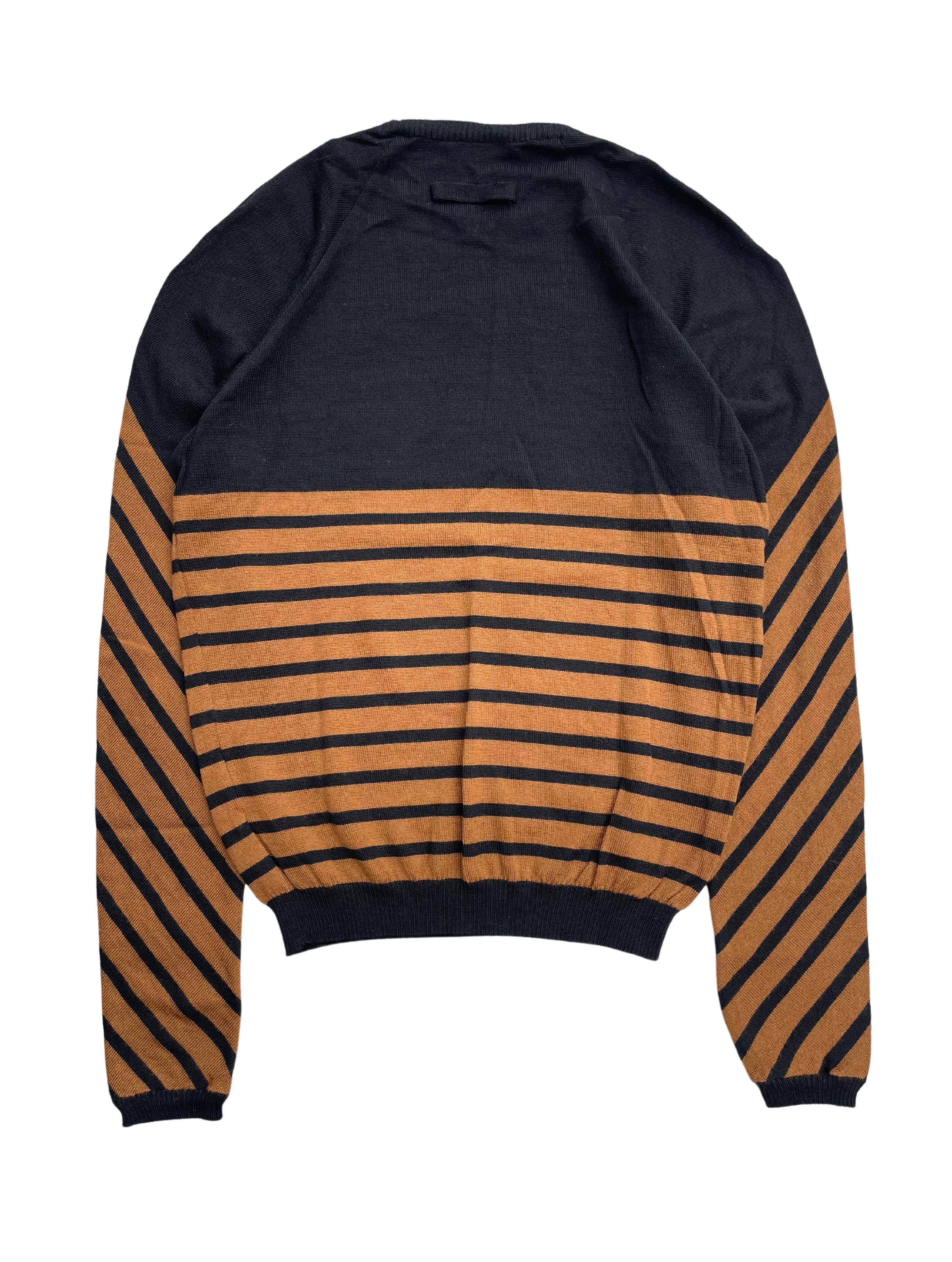 Brown Jean Paul Gaultier Maille Striped Sweater, Early 2000's
