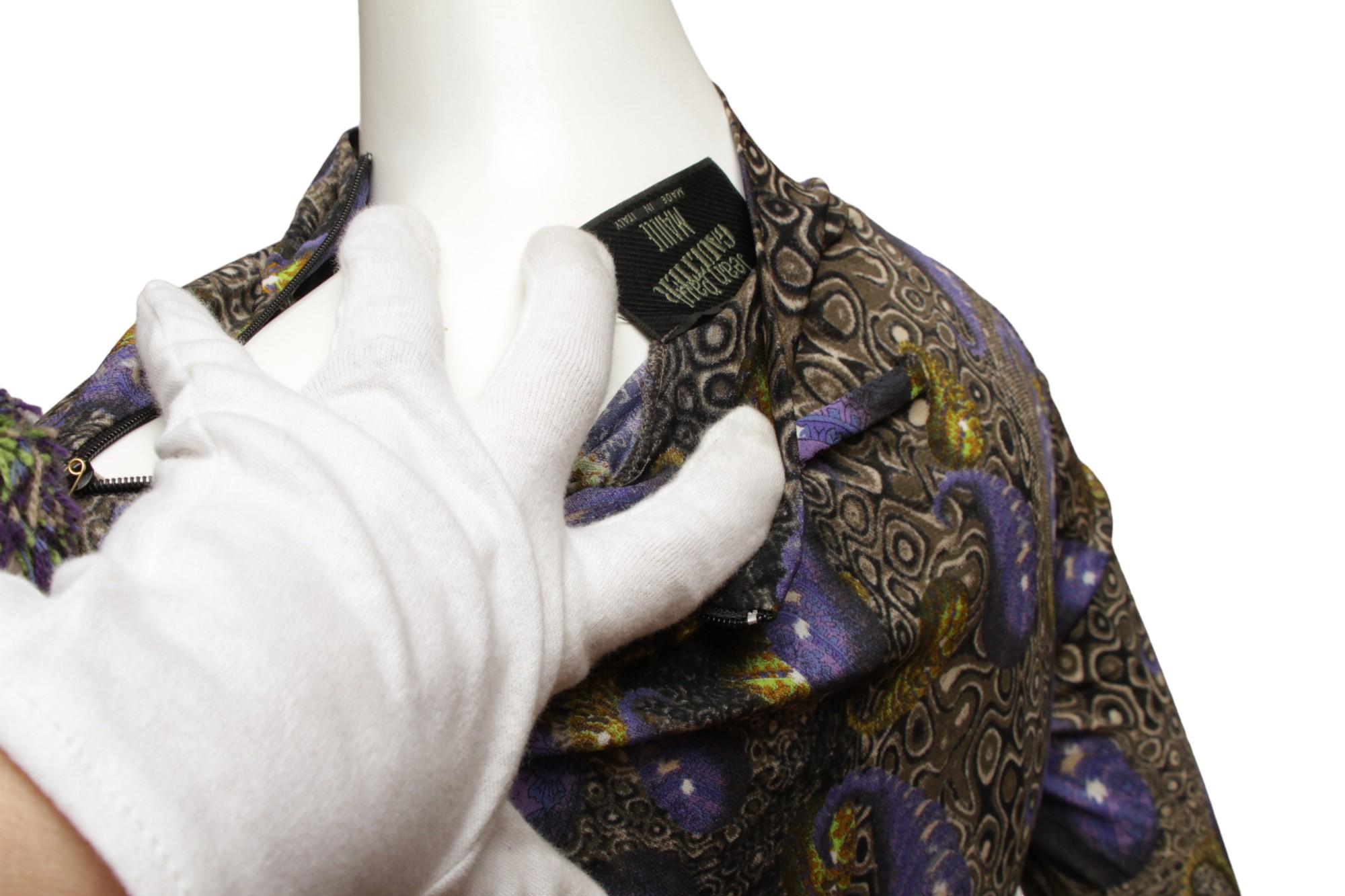 JEAN PAUL GAULTIER, MAILLE, très rare, robe longue à double fente, taille haute en vente 1