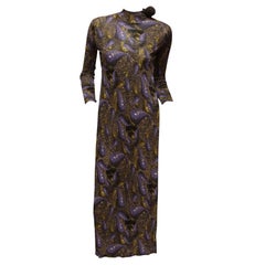 JEAN PAUL GAULTIER, MAILLE, Sehr seltenes Kleid mit doppeltem Schlitz und hoher Taille, Maxi-Length-Kleid