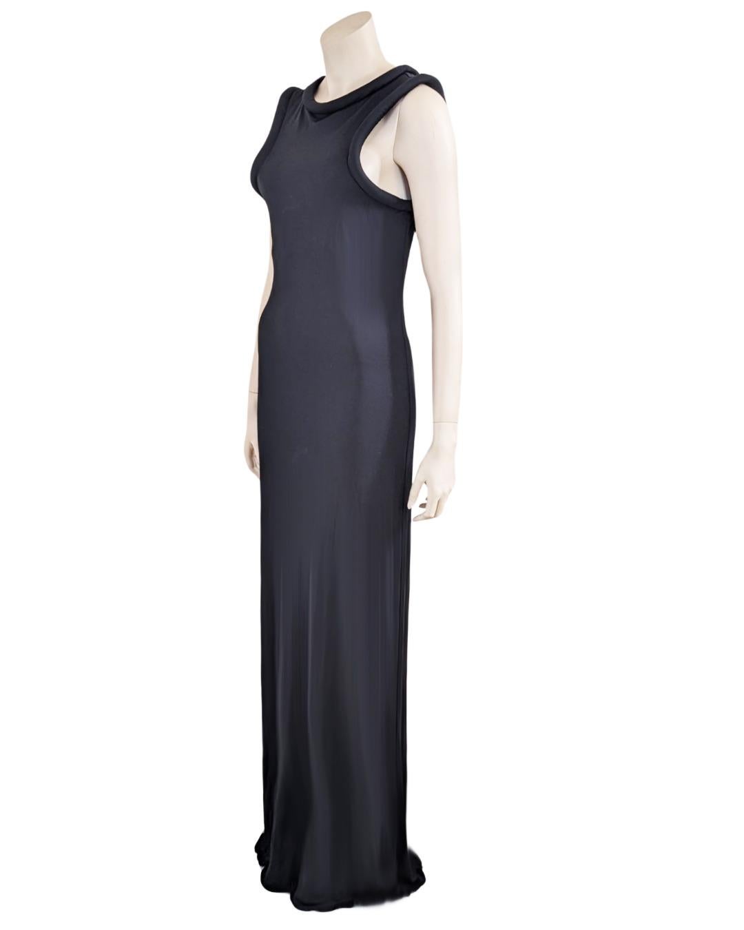 Jean Paul Gaultier Maxi Padded Trim Dress 1995s For Sale 2