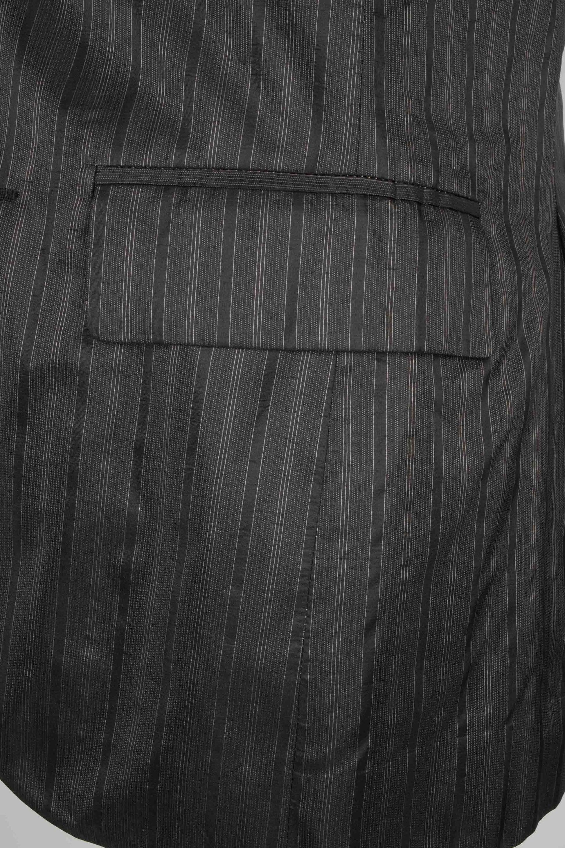 Jean Paul Gaultier Chaqueta de seda negra para hombre en venta 1
