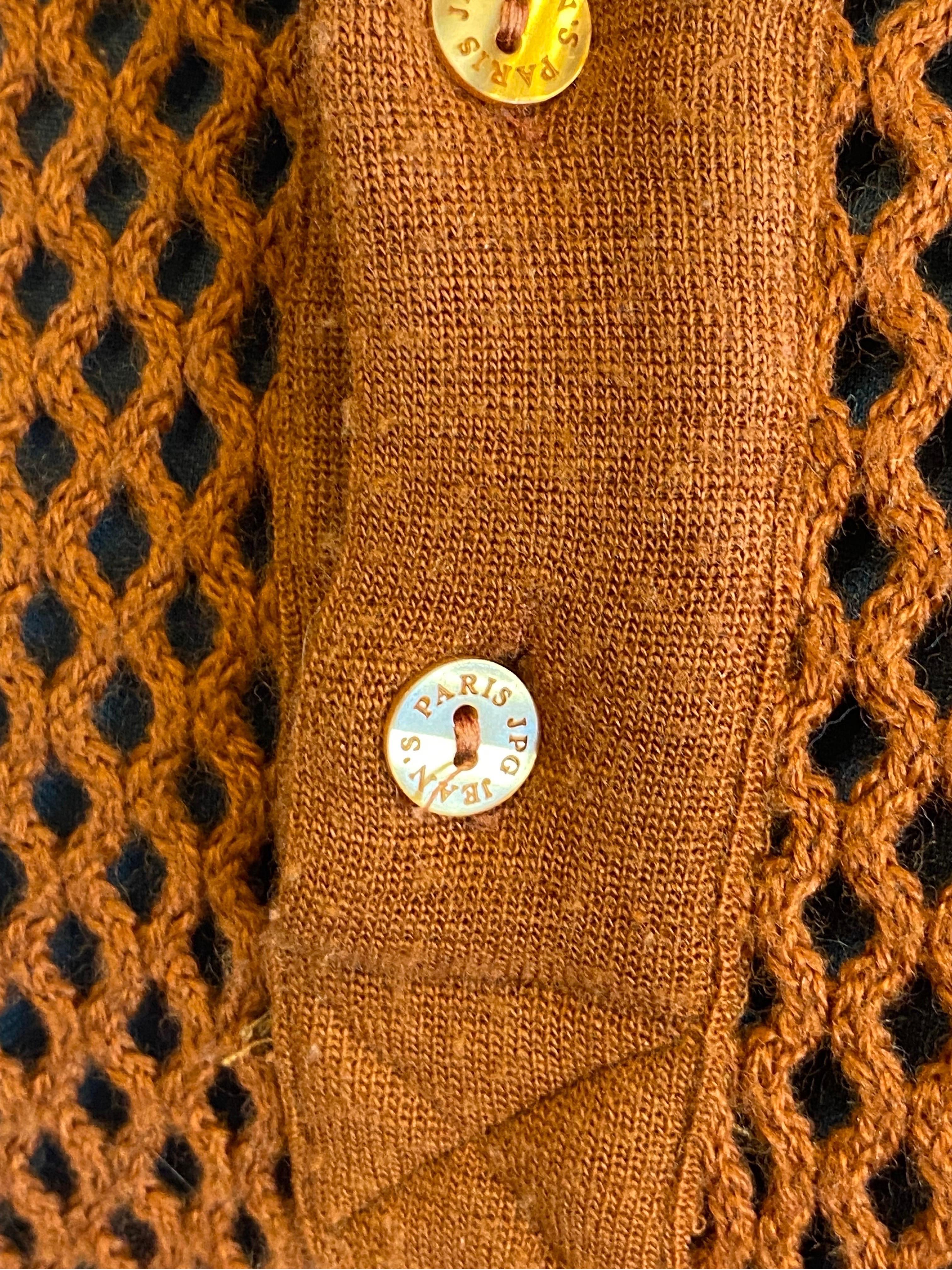 Brown Jean Paul Gaultier men's mesh sweater
Collection 0006.