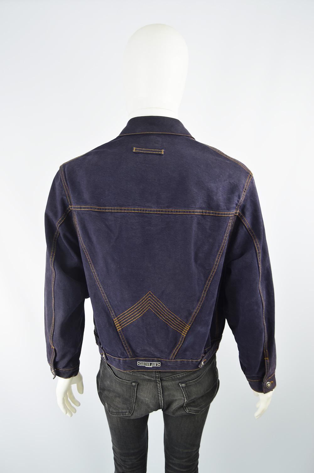 Jean Paul Gaultier Mens Vintage Indigo Denim Jean Jacket, 1990s  3