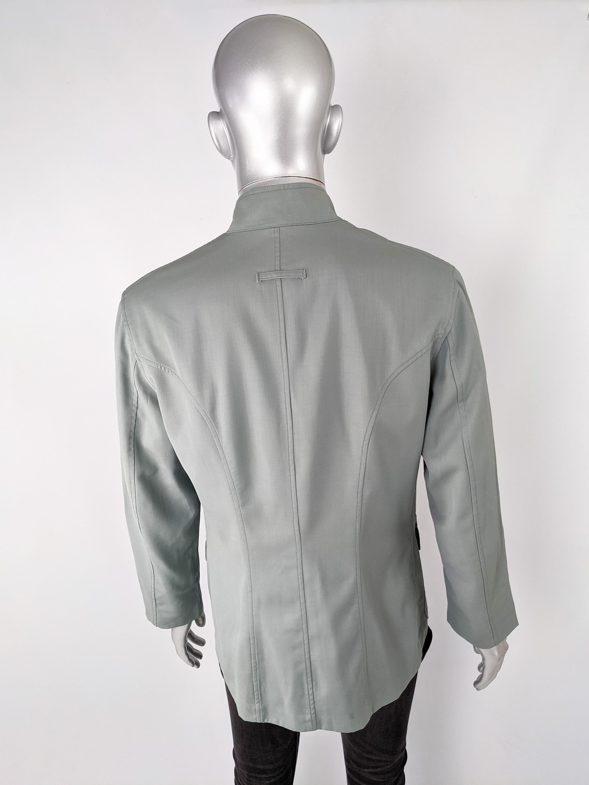 Gray Jean Paul Gaultier Mens Vintage Nehru Jacket