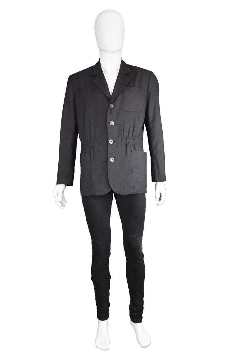JEAN-PAUL GAULTIER wool Classic 3B tailored jacket black 48