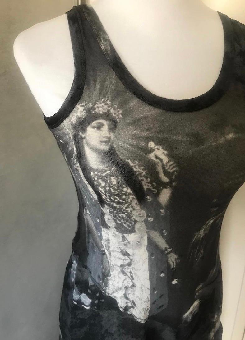 Noir JEAN PAUL GAULTIER Robe en maille en vente