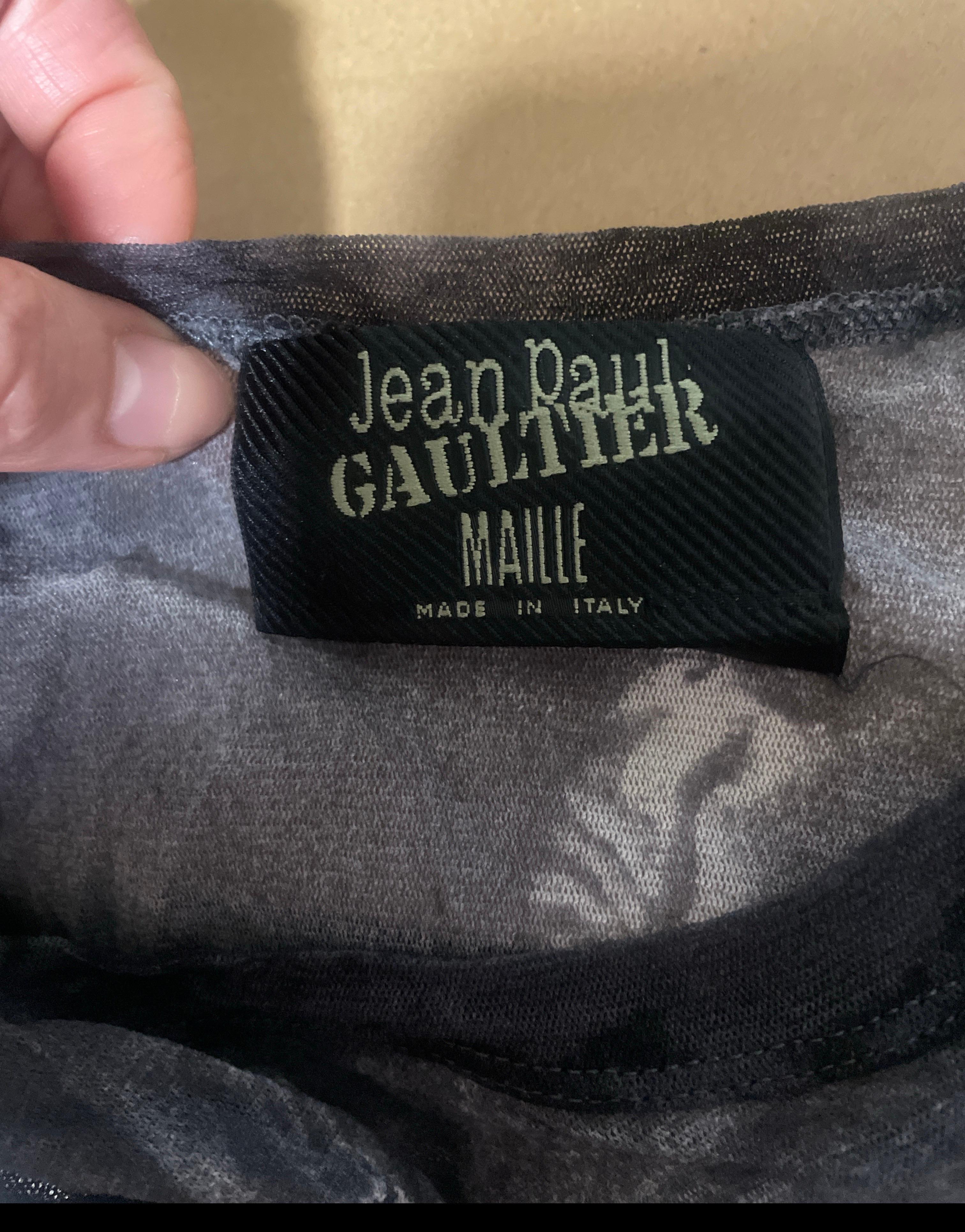 JEAN PAUL GAULTIER Robe en maille en vente 2