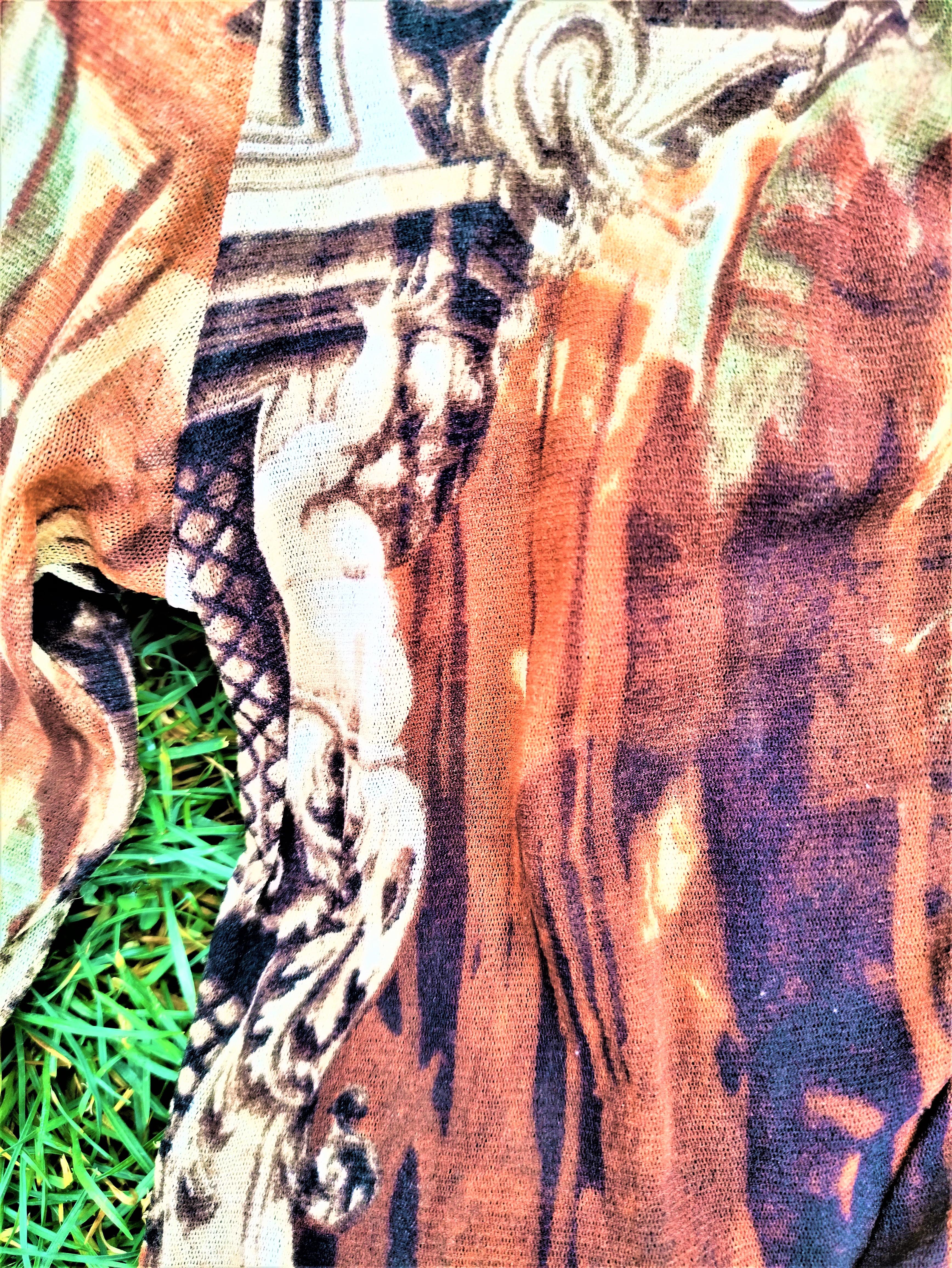 Jean Paul Gaultier Mesh Jesus Maria Venus Kathedrale Tattoo  Barockes Hemd-Oberteil im Zustand „Hervorragend“ im Angebot in PARIS, FR