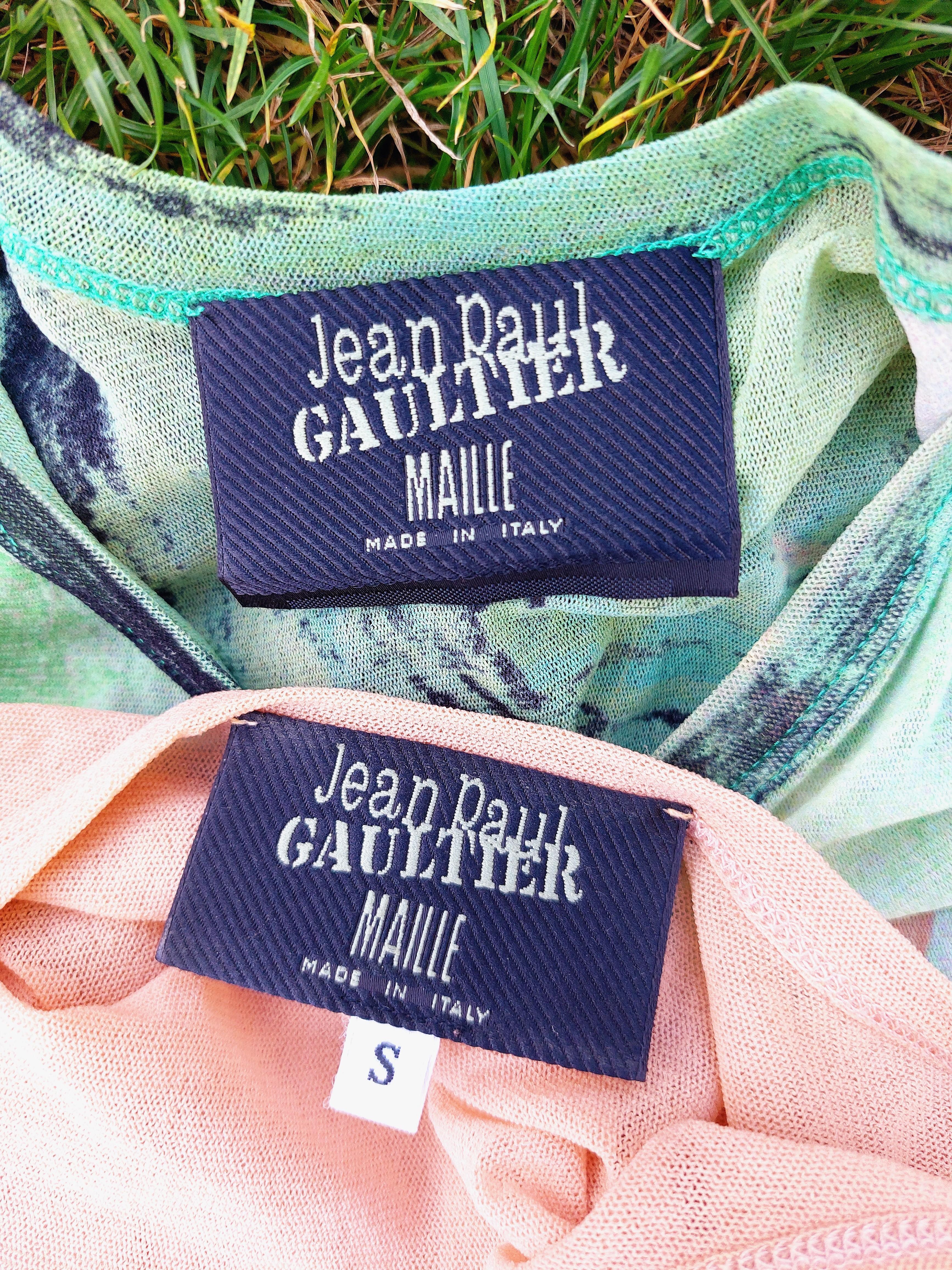 Jean Paul Gaultier Mesh Oriental Bath Portrait Face Venus Angel Faun Asian Dress en vente 7